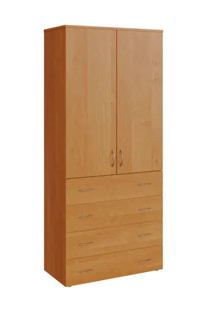 N 5 - 84ZD kancelářská skříň, 2-dveřová/zásuvky, 1800x800x400, olše jantar